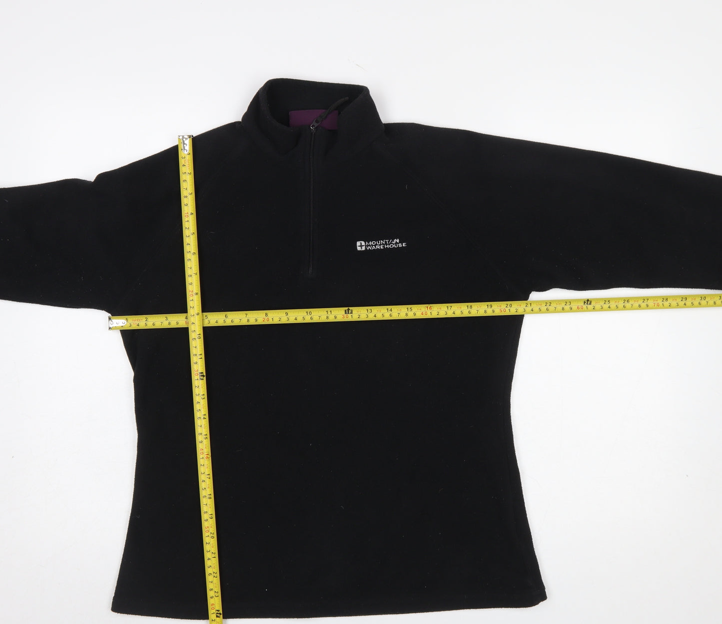 Mountain Warehouse Women Black Fleece 1/2 Zip Pullover UK14