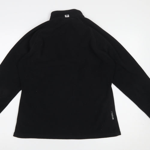 Mountain Warehouse Women Black Fleece 1/2 Zip Pullover UK14