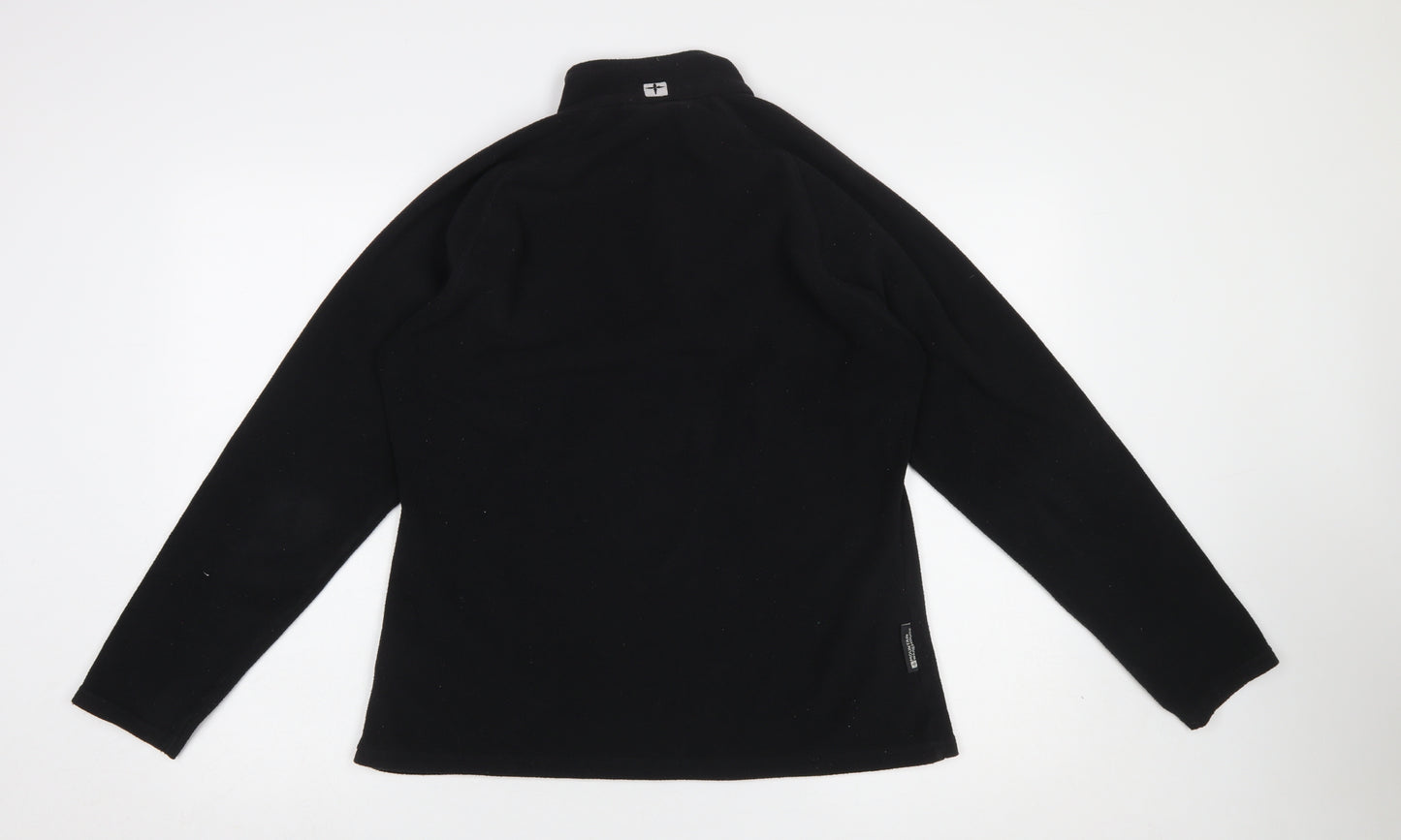 Mountain Warehouse Women Black Fleece 1/2 Zip Pullover UK14