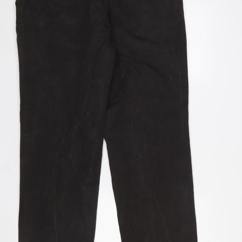 Massimo Dutti Men's Black Chino Trousers Size M Regular Fit