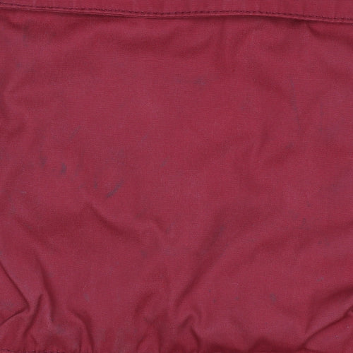 H&M L.O.G.G. Mens Red Hooded Parka Jacket Size M Regular Fit