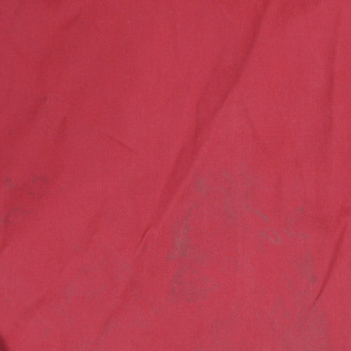 H&M L.O.G.G. Mens Red Hooded Parka Jacket Size M Regular Fit