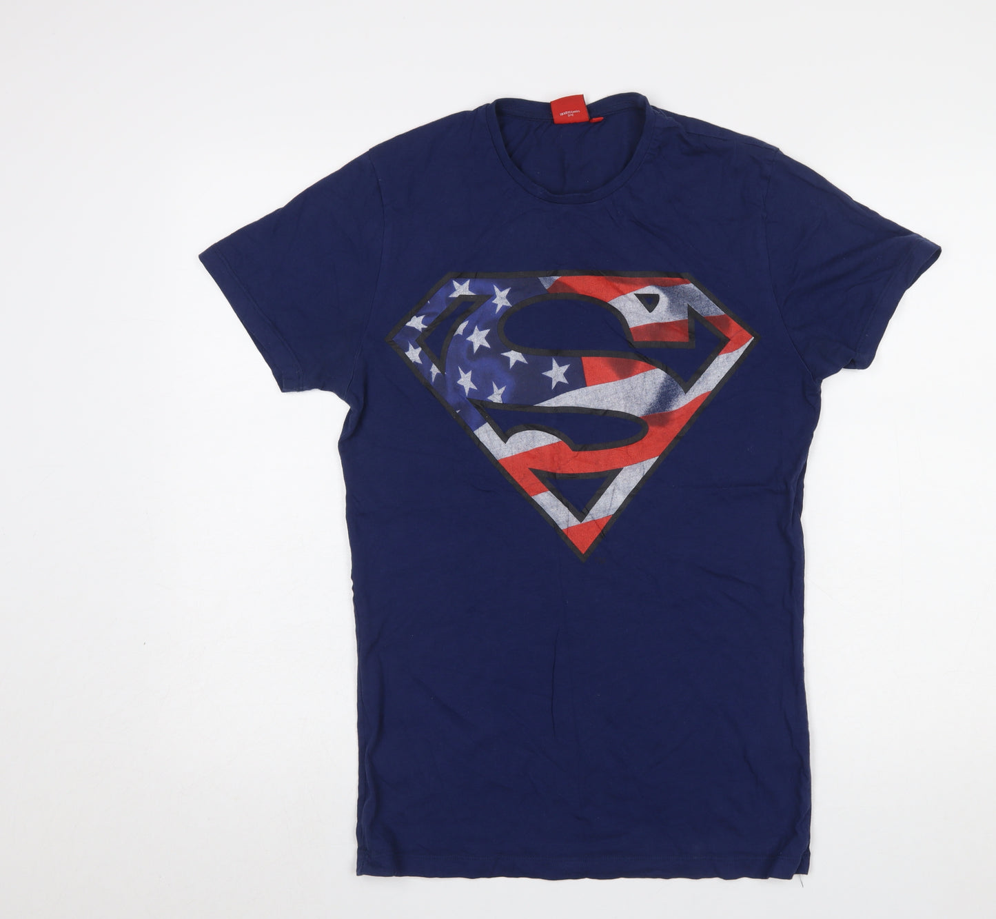 Cedar Wood State Men’s Blue Superman Logo T-Shirt Size S