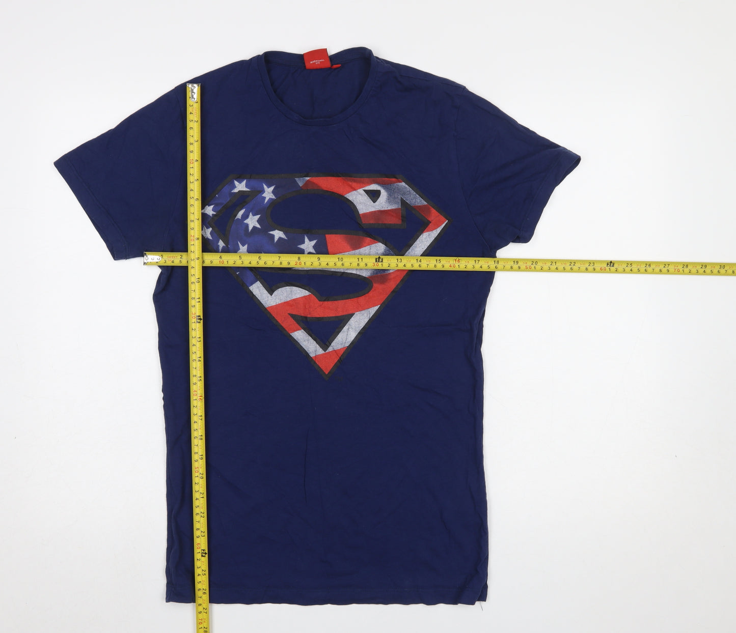 Cedar Wood State Men’s Blue Superman Logo T-Shirt Size S