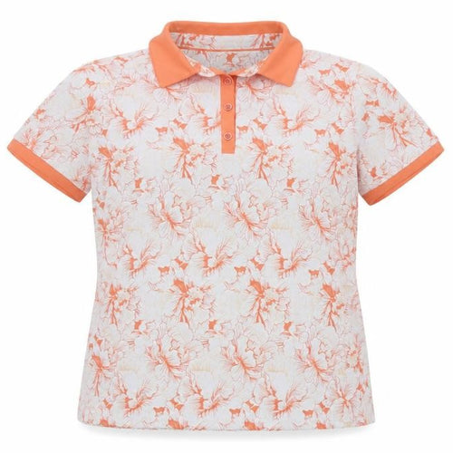 Pádráig Harrington for Dunnes Stores Women’s Orange Floral Polo Shirt Size 12