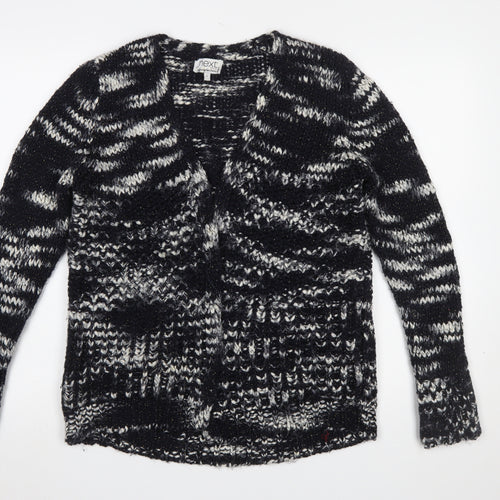 Next Womens Black Chunky-Knit Open Cardigan Size M