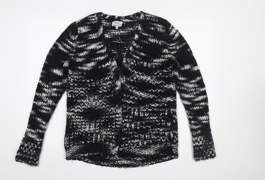Next Womens Black Chunky-Knit Open Cardigan Size M