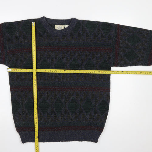The Men's Store at Sears Men's Multicoloured L Geometric Knit Pullover Jumper