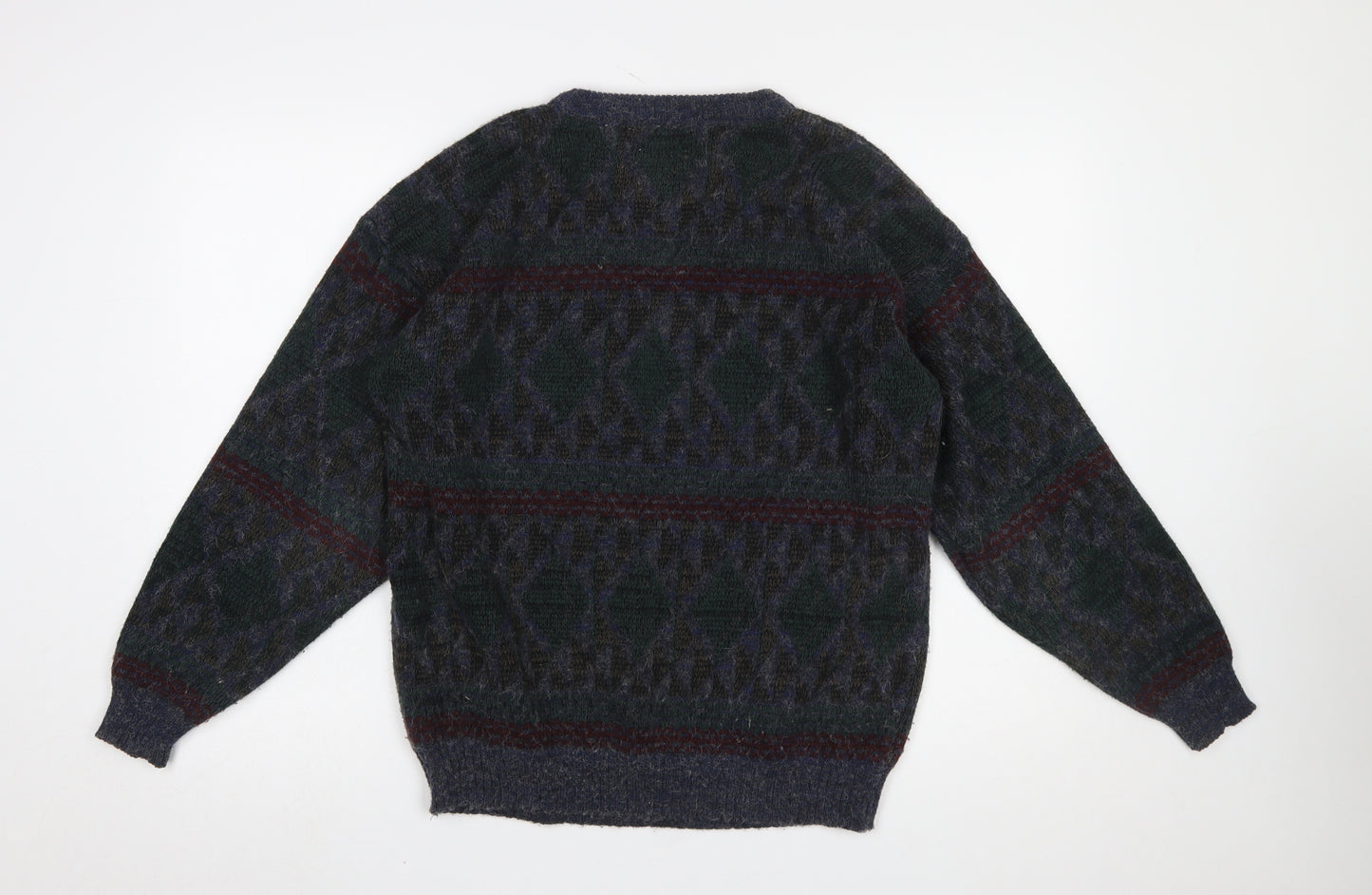 The Men's Store at Sears Men's Multicoloured L Geometric Knit Pullover Jumper