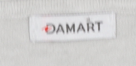 Damart Women’s Grey Rhinestone Crew Neck Long Sleeve Pullover Jumper Size 10/12