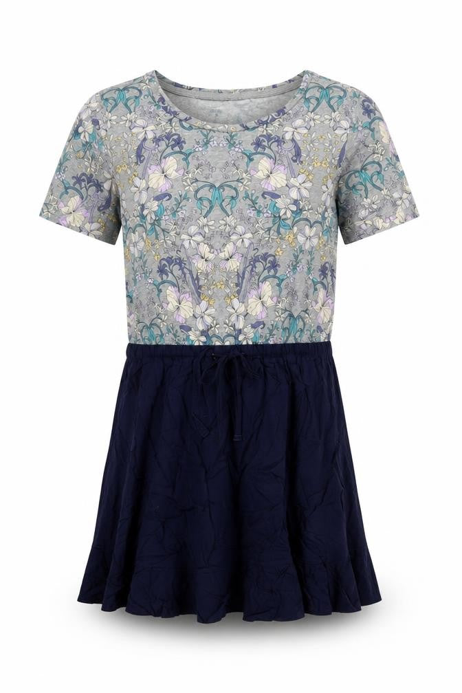 GAP Kids Girls Multicoloured Floral Skater Dress Size 12-13 Years