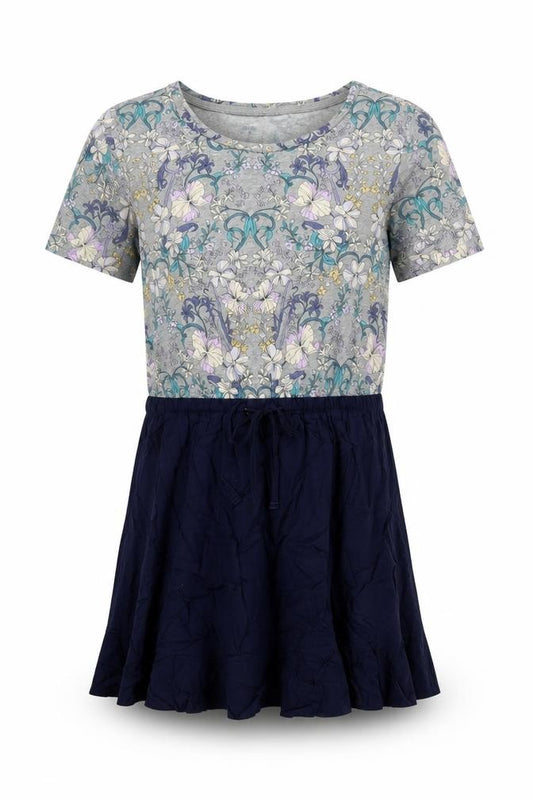 GAP Kids Girls Multicoloured Floral Skater Dress Size 12-13 Years
