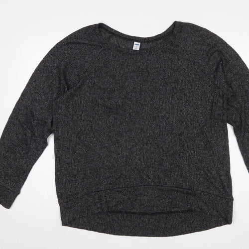 Old Navy Women's Grey XL Crew Neck Knit Pullover Jumper