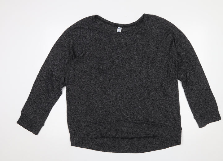 Old Navy Women's Grey XL Crew Neck Knit Pullover Jumper