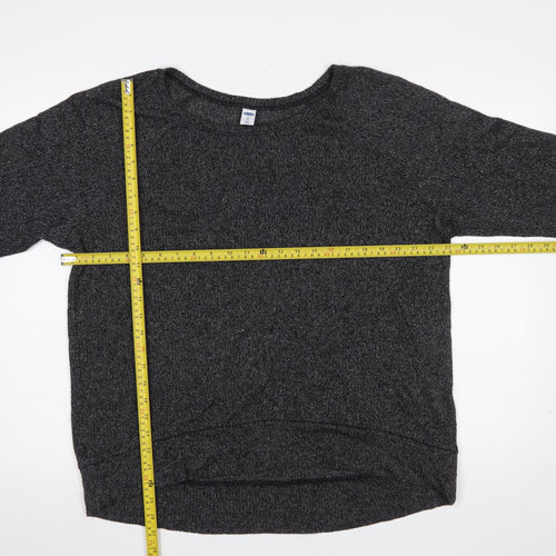 Old Navy Women's Grey XL Crew Neck Knit Pullover Jumper