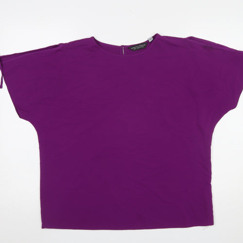 Dorothy Perkins Women's Purple Short Sleeve Blouse UK 12