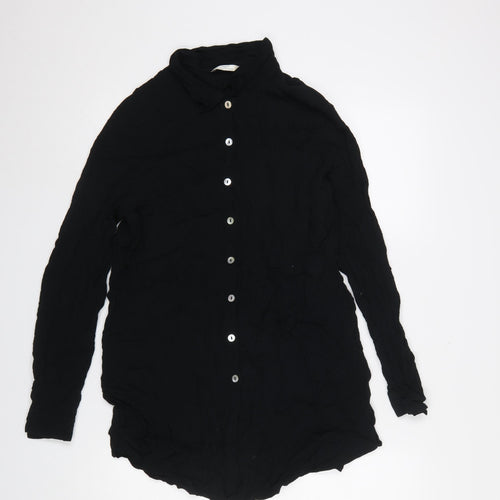 Marks and Spencer Women’s Black Long Sleeve Button-Up Shirt Size 16-18