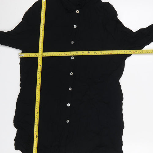 Marks and Spencer Women’s Black Long Sleeve Button-Up Shirt Size 16-18
