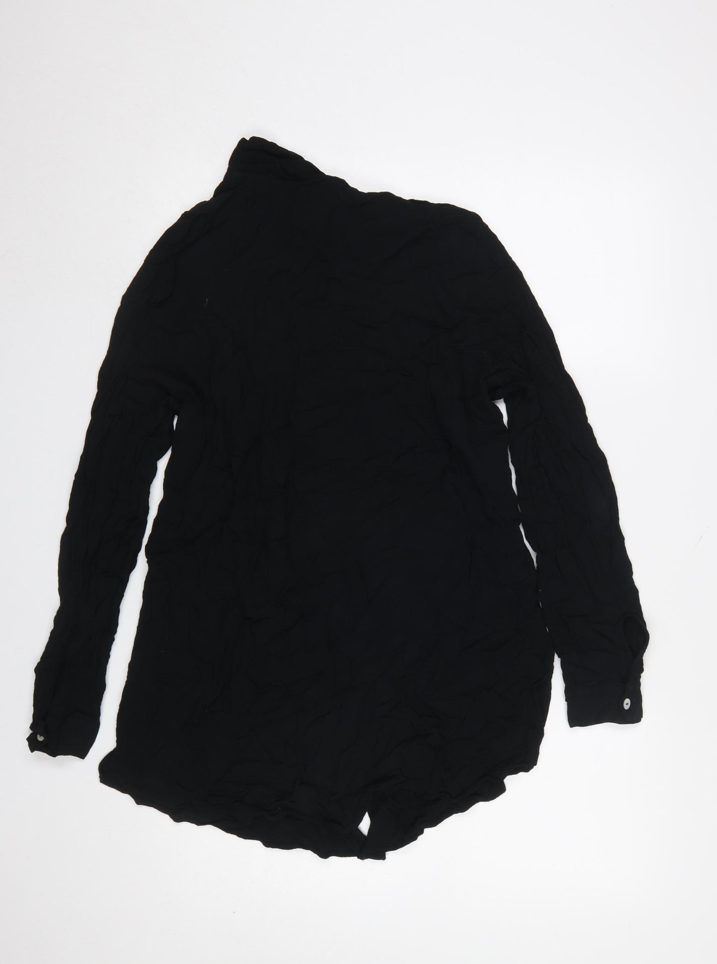 Marks and Spencer Women’s Black Long Sleeve Button-Up Shirt Size 16-18