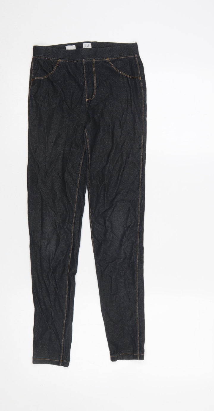 GAP Kids Girls Black Jegging Leggings XL 12-13 Years Stretch Denim