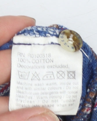 LEGO Boys Blue Check Flannel Button-Up Shirt 3-4 Years