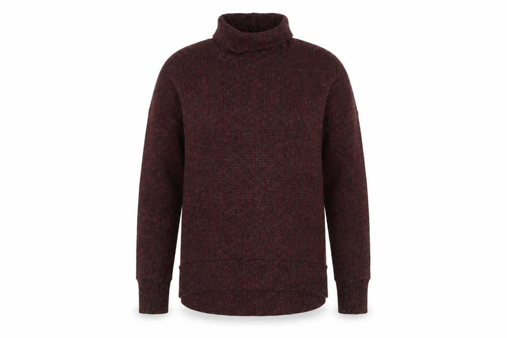 Topshop Women’s Red Roll Neck Chunky Knit Jumper Size 12
