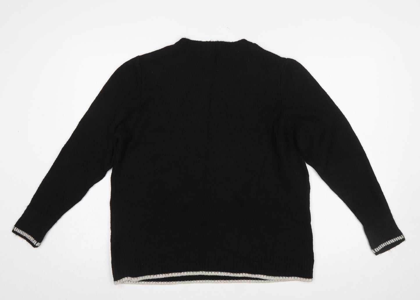 Next Women’s Black Funny Slogan Pullover Jumper Size 18