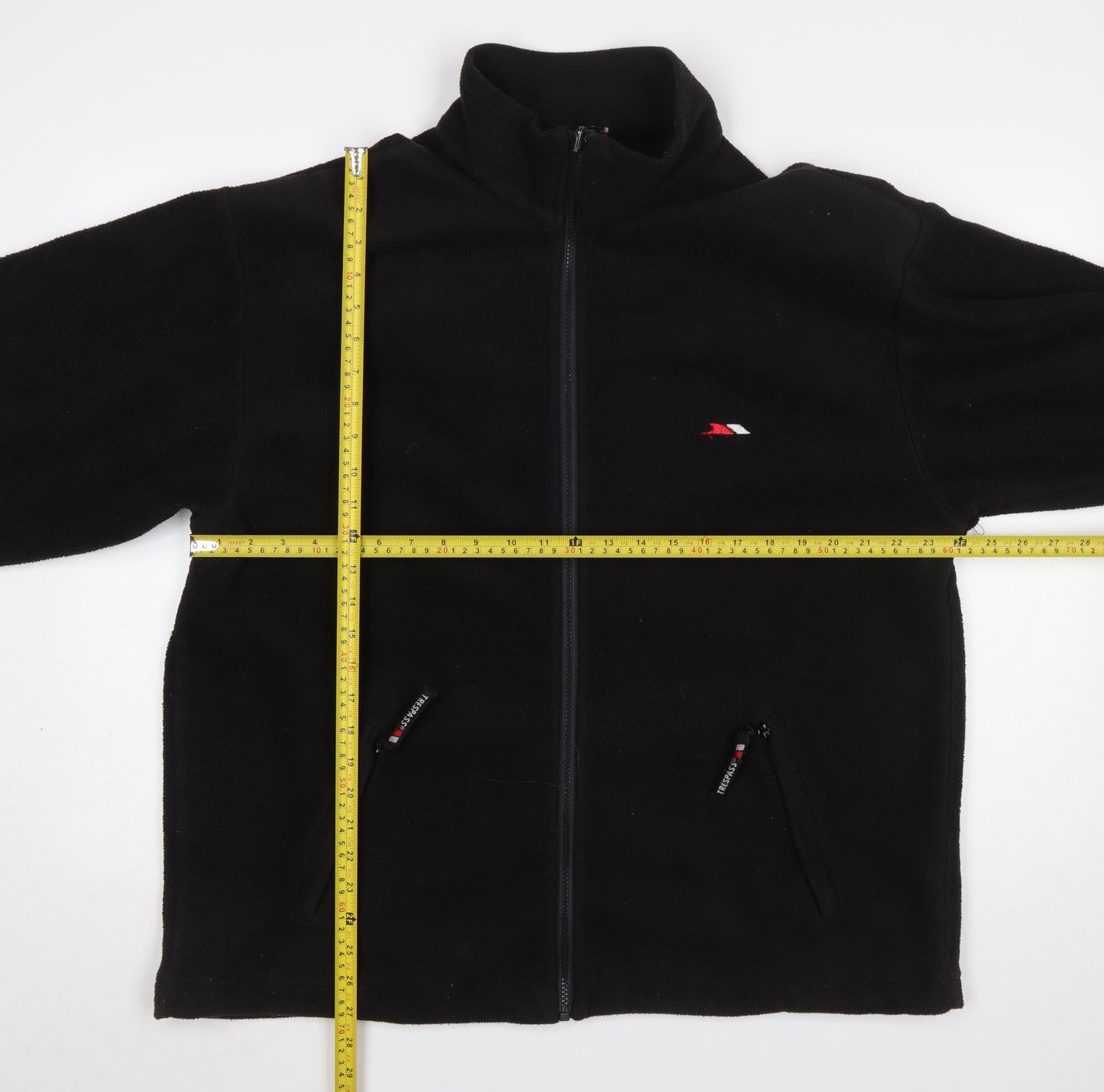 Trespass Men's Black Fleece Full Zip Jacket Size L Outdoor Hiking