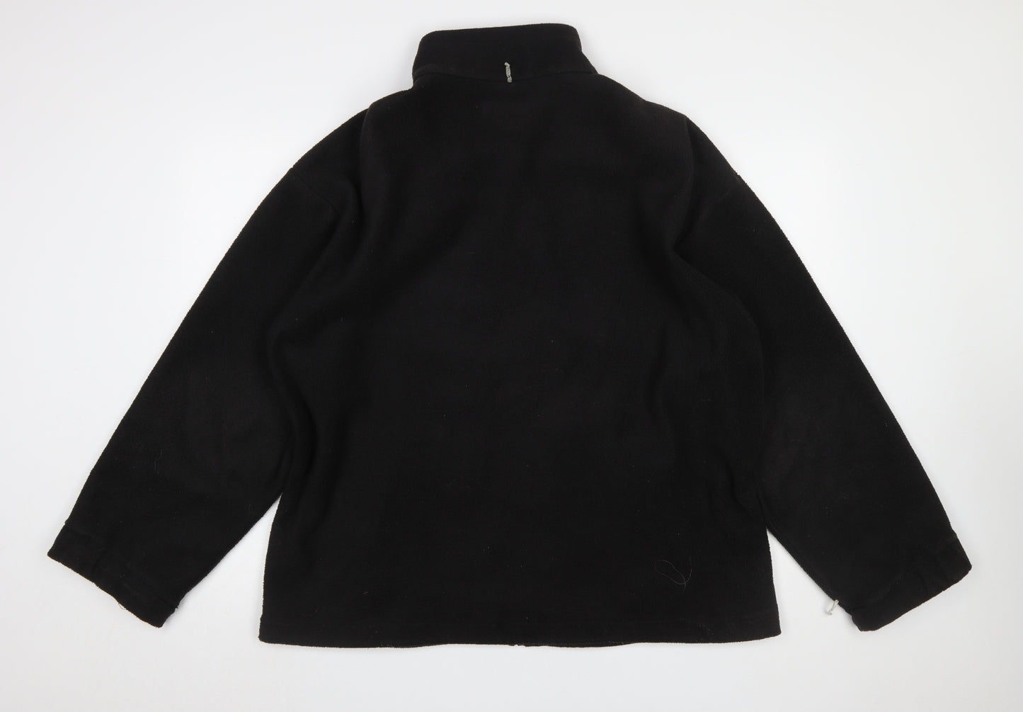 Trespass Men's Black Fleece Full Zip Jacket Size L Outdoor Hiking