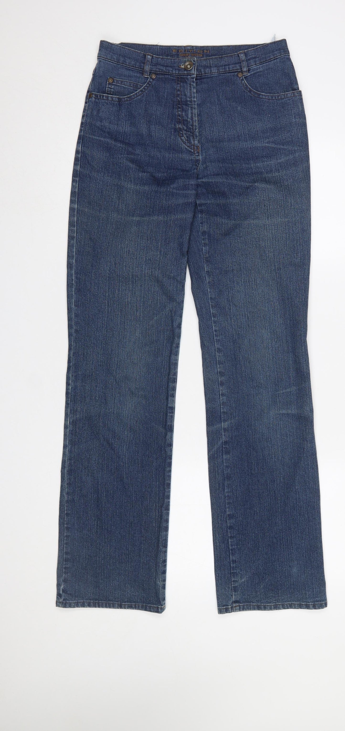 Gerry Weber Women Blue Straight Denim Jeans Size 10 Regular Fit