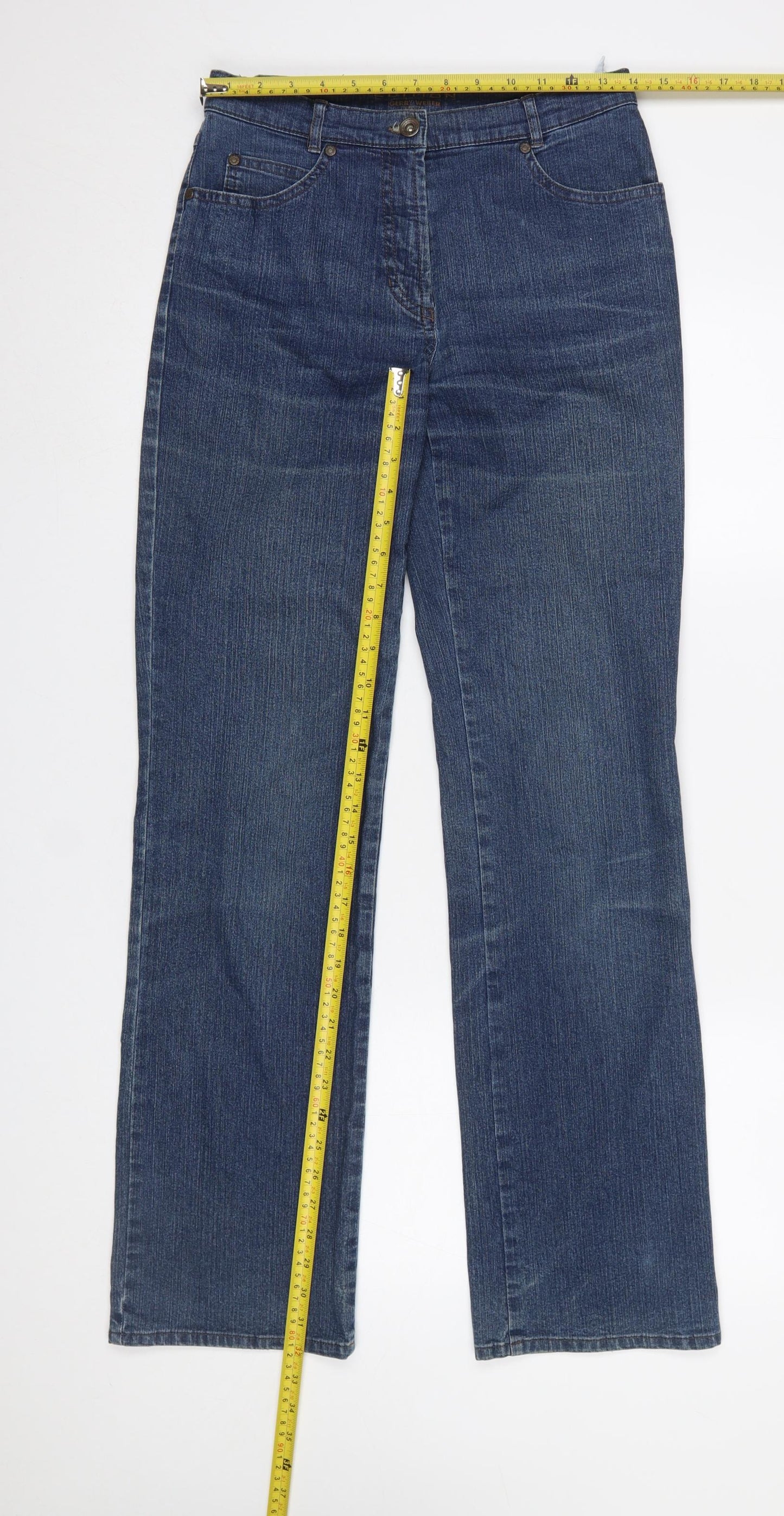 Gerry Weber Women Blue Straight Denim Jeans Size 10 Regular Fit