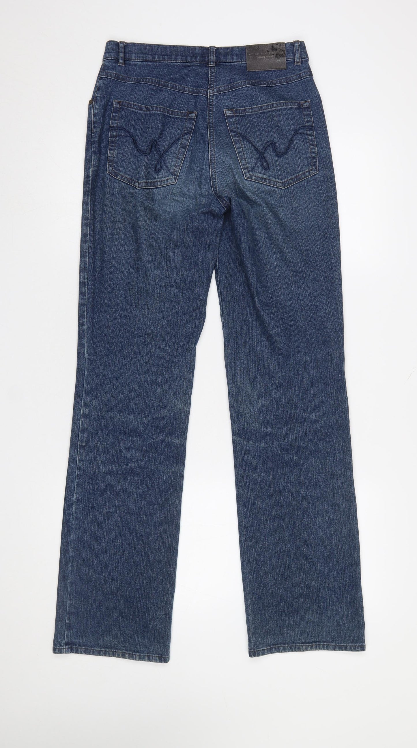 Gerry Weber Women Blue Straight Denim Jeans Size 10 Regular Fit