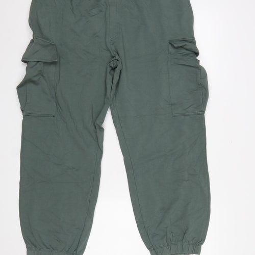 Carolyn Donnelly Women’s Green Cargo Jersey Trousers L Lightweight
