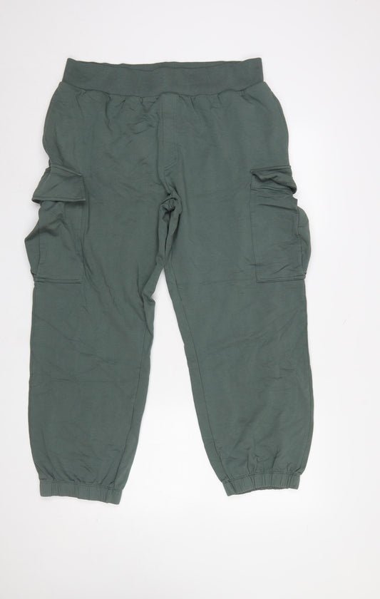 Carolyn Donnelly Women’s Green Cargo Jersey Trousers L Lightweight