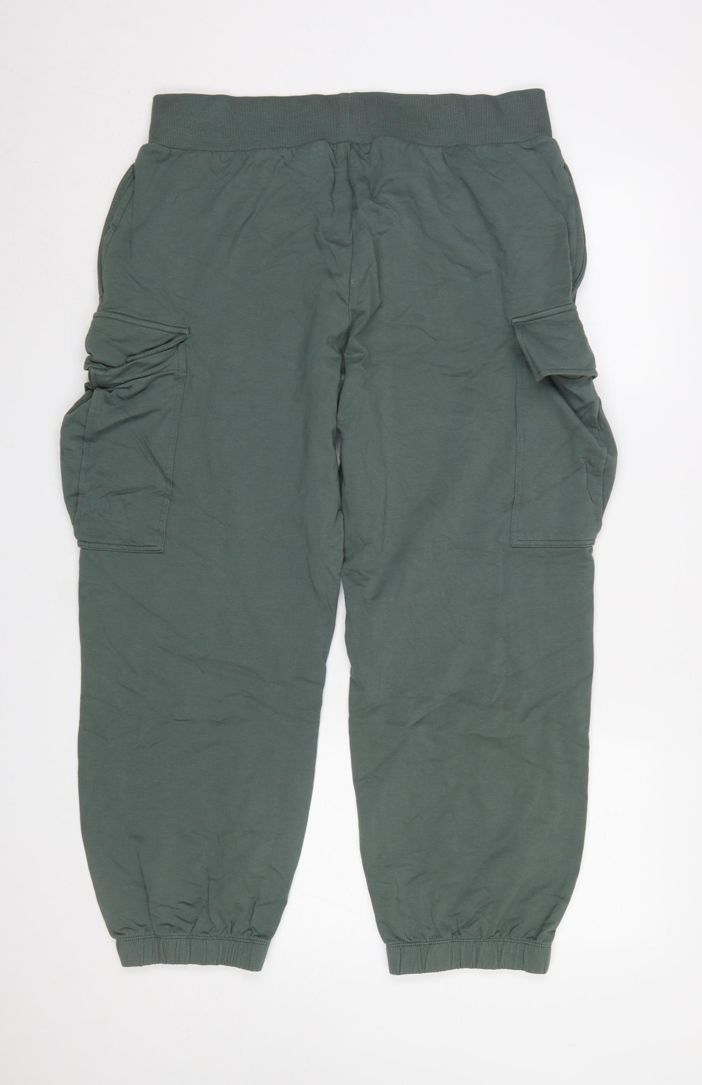 Carolyn Donnelly Women’s Green Cargo Jersey Trousers L Lightweight