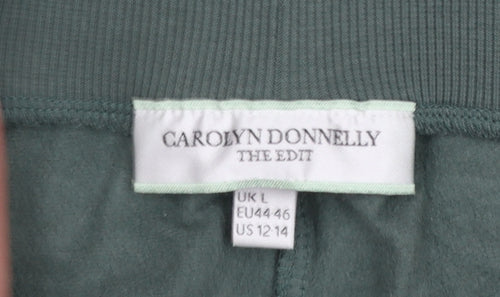 Carolyn Donnelly Women’s Green Cargo Jersey Trousers L Lightweight