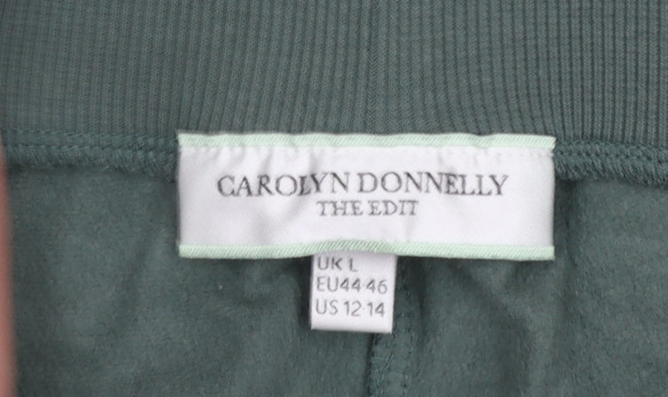 Carolyn Donnelly Women’s Green Cargo Jersey Trousers L Lightweight