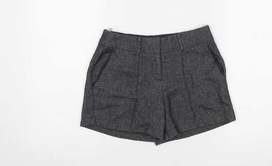 Internacionale Women’s Grey Herringbone Chino Shorts Size 6