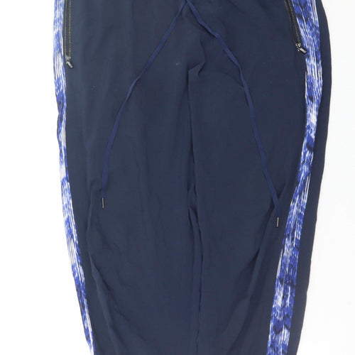 GapFit Women's Blue Medium Jogger Trousers with Zip Pockets