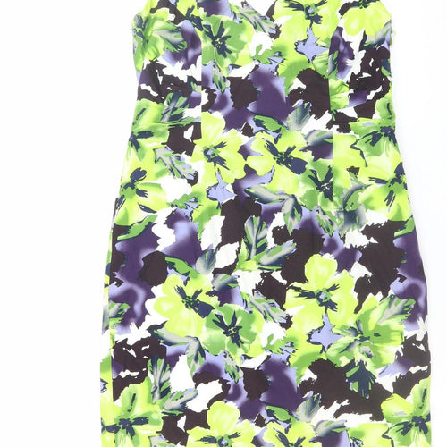 Michaela Louisa Women's Multicoloured Floral Sheath Dress UK 12