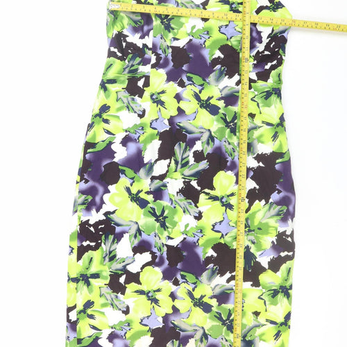 Michaela Louisa Women's Multicoloured Floral Sheath Dress UK 12