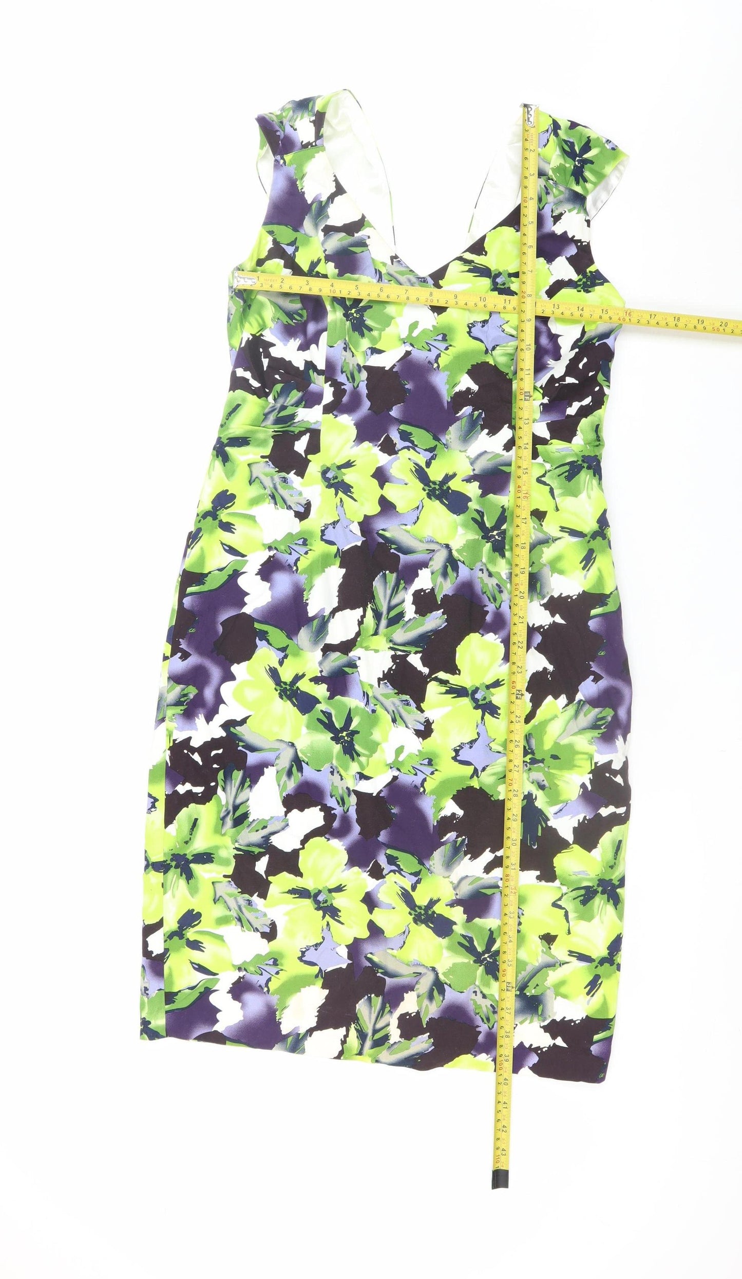 Michaela Louisa Women's Multicoloured Floral Sheath Dress UK 12