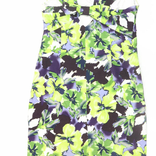 Michaela Louisa Women's Multicoloured Floral Sheath Dress UK 12
