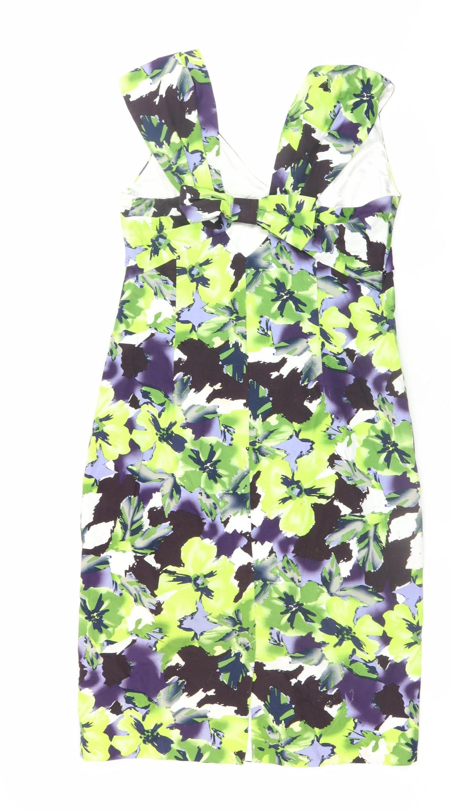 Michaela Louisa Women's Multicoloured Floral Sheath Dress UK 12