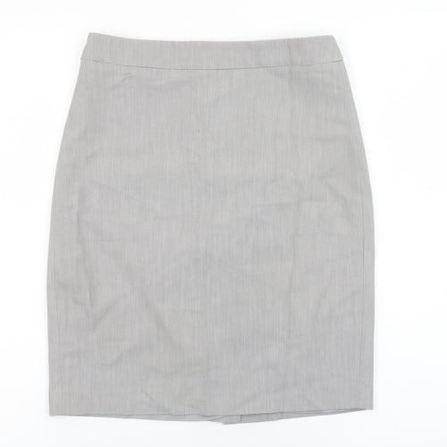 French Connection Women’s Grey Pencil Skirt Size 6 Lined Workwear