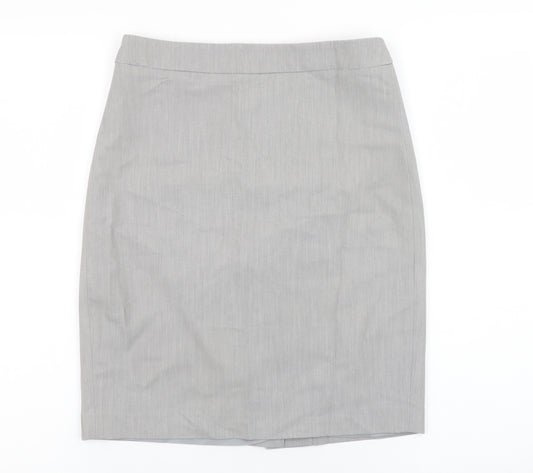French Connection Women’s Grey Pencil Skirt Size 6 Lined Workwear