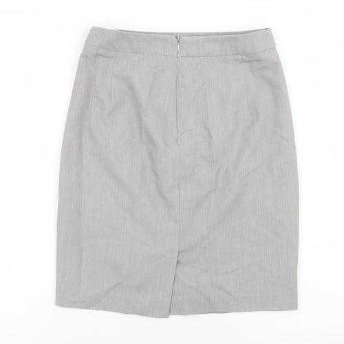 French Connection Women’s Grey Pencil Skirt Size 6 Lined Workwear