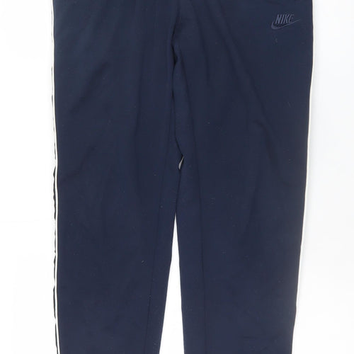 Nike Men's Navy Blue Jogger Sweatpants Medium Polyester Track Trousers