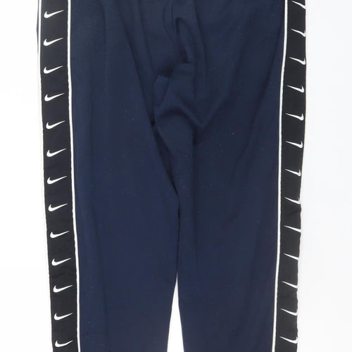 Nike Men's Navy Blue Jogger Sweatpants Medium Polyester Track Trousers