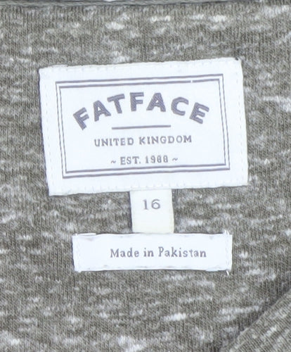 FatFace Men's Brown Crew Neck Long Sleeve Pullover Sweatshirt L